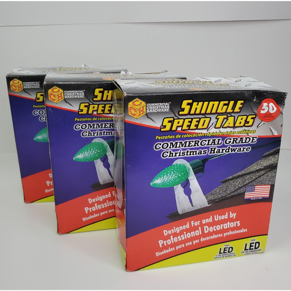 150 Count Adams Commercial Grade Shingle speed tabs light for Christmas Lights - Picture 1 of 8